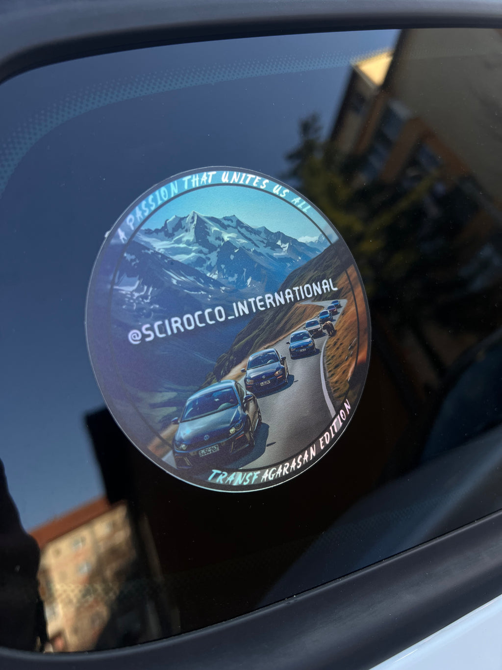 Transfagarasan Trip Holographic Sticker