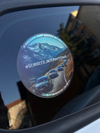 Transfagarasan Trip Holographic Sticker