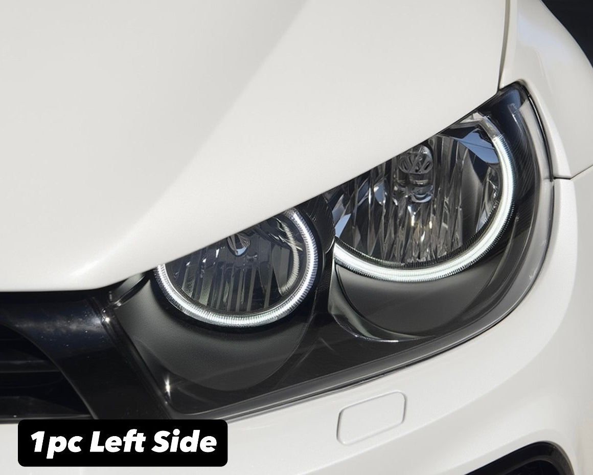 Close-up of a car headlight on the left side with '1pc Left Side' text.