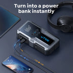 4-in-1 Jump Starter, Air Compressor, Power Bank and Flashlight